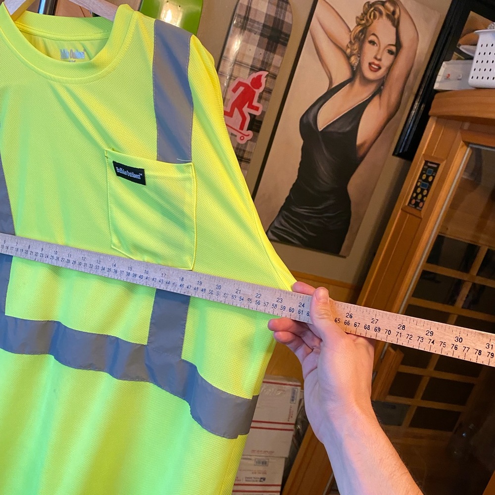 High Visibility Reflective Yellow Work Shirt / Ve… - image 6